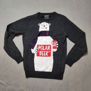 Ugly Christmas Sweater Funny Polar Beer Sweater - Unisex Polarbeer Sz S